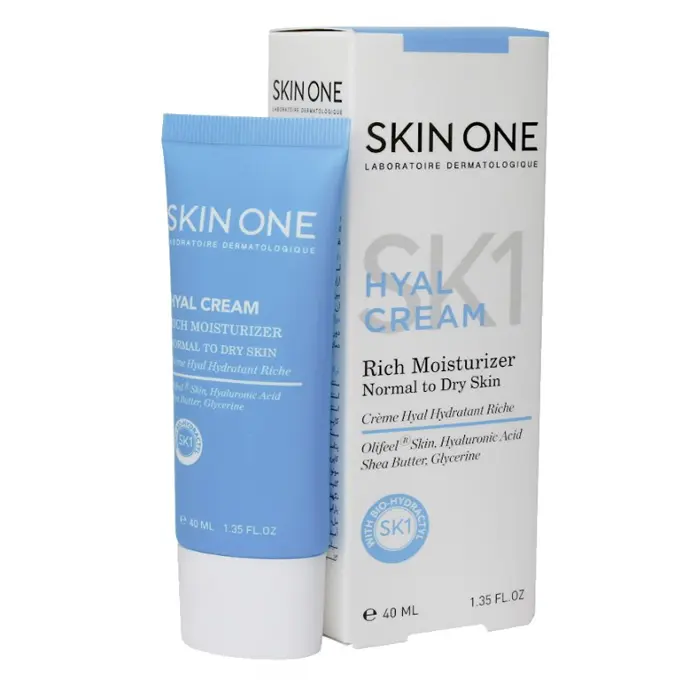تصویر از کرم مرطوب کننده و مغذی صورت پوست معمولی تا خشک بزرگسالان هیال اسکین وان 40 ml آریا زیبا سلامت