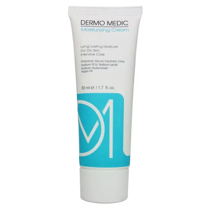 تصویر از کرم مرطوب کننده صورت پوست خشک بزرگسالان درمومدیک 50 ml صنایع آرایشی و بهداشتی سبز گلسار