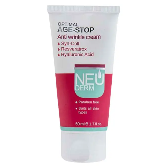 تصویر از کرم ضد چروک بزرگسالان اپتیمال ایج استاپ نئودرم 50 ml دارویی آرایشی بهداشتی آریان کیمیا تک