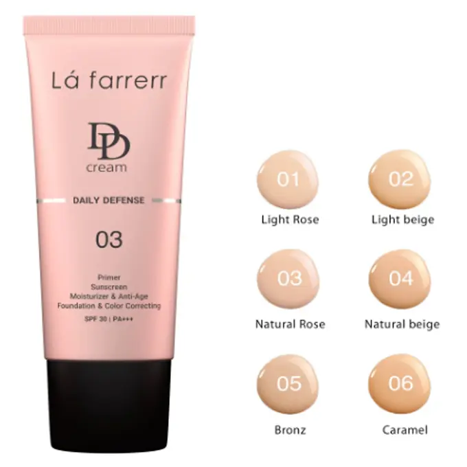 تصویر از کرم انواع پوست SPF30 دی دی کرم لافارر 33 ml صورتی طبیعی لابراتوار دکتر کامکار