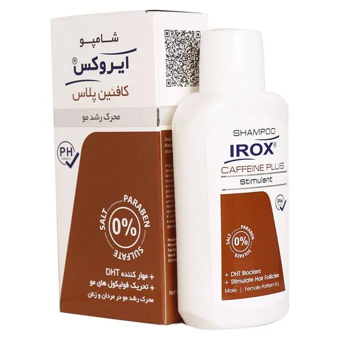 شامپو كافئين پلاس ايروكس مناسب موهاي داراي ريزش 200 گرم .jpg