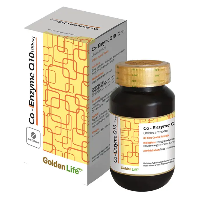 تصویر از قرص خوراکی کوآنزیم کیوتن گلدن لایف 100 mg 30 عددی درمان یاب دارو