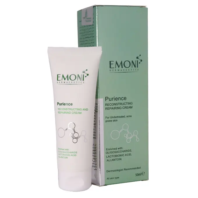 تصویر از کرم مرطوب کننده و بازسازی کننده صورت پوست چرب بزرگسالان پورینس امونی 50 ml مهام فارمد