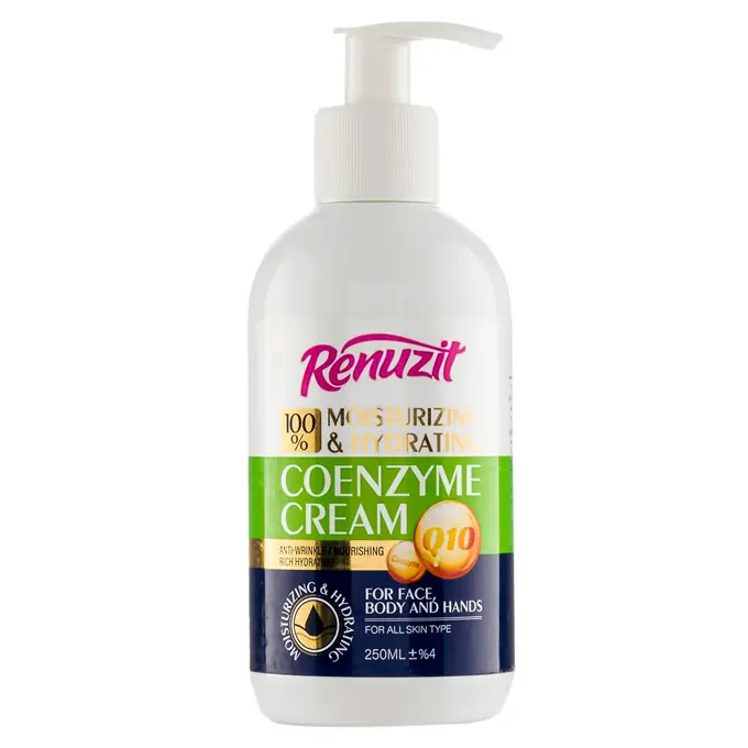 تصویر از کرم آبرسان و مرطوب کننده صورت و بدن انواع پوست بزرگسالان Q10 رینوزیت 250 ml رایا پخش متحد