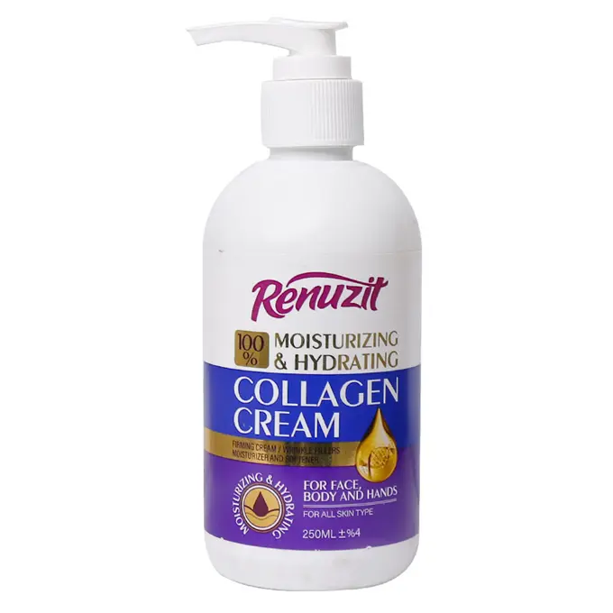 تصویر از کرم آبرسان و مرطوب کننده صورت و بدن انواع پوست بزرگسالان کلاژن رینوزیت 250 ml رایا پخش متحد