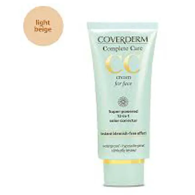 تصویر از کرم انواع پوست SPF25 سی سی کرم کامپلت کر کاوردرم 40 ml بژ روشن خورشید زیبای پارس