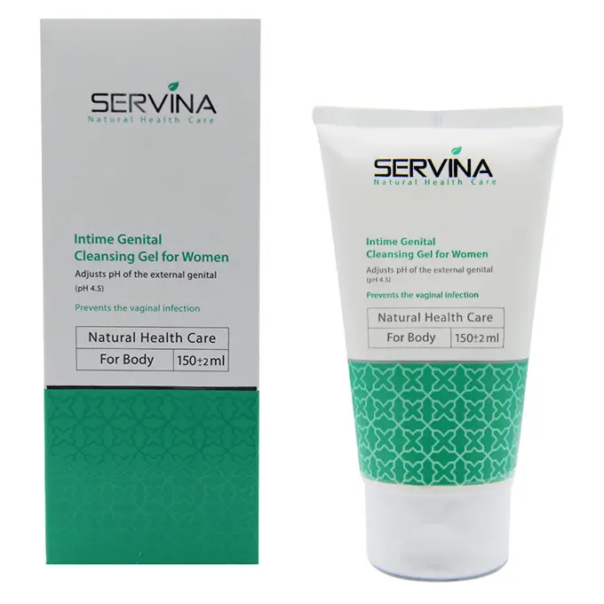 تصویر از ژل بهداشتی ناحیه ژنیتال بانوان سروینا 150 ml سروش طراوت طبیعت
