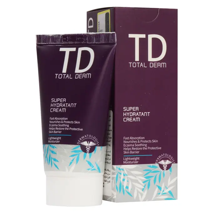 تصویر از کرم سوپر آبرسان و مرطوب کننده صورت بزرگسالان توتال درم 50 ml آرایش افزون غرب