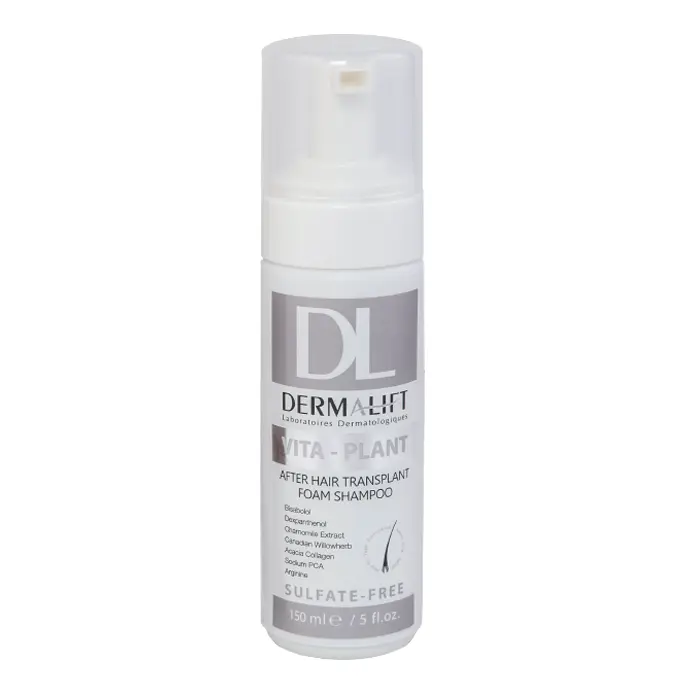 تصویر از شامپو فوم موهای کاشته شده بزرگسالان ویتاپلنت درمالیفت 150 ml ژرف کوشافرین