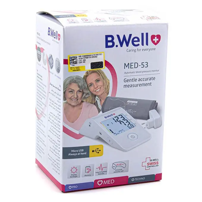 تصویر از دستگاه سنجش فشار خون دیجیتالی بازویی بی.ول  مدل MED-53