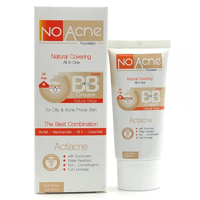 تصویر از بی بی کرم پوست چرب و جوش دار SPF20 نو آکنه 40 ml بژ طبیعی رخسار سلامت پارس ایران