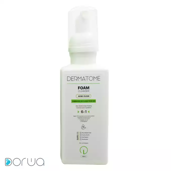 تصویر از فوم 6 در 1 صورت پوست چرب بزرگسالان  درماتوم 200 ml کیمیا سفیر سلامت ایران