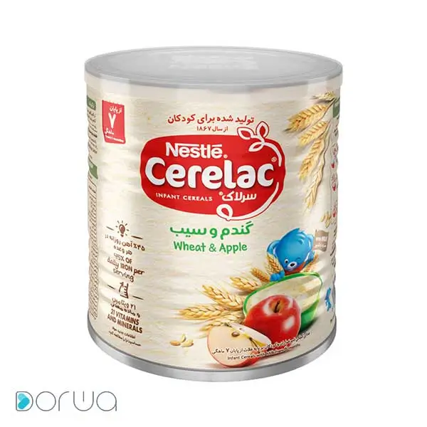 تصویر از پودر سرلاک گندم و سیب نستله 400 g نستله