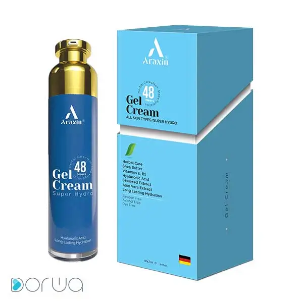 تصویر از کرم ژل آبرسان صورت انواع پوست  بزرگسالان  آراکسین 50 ml فرا آرا گستر ترنج ایران